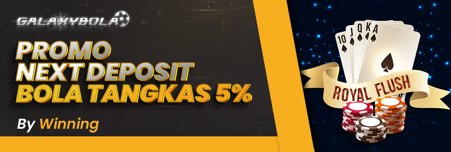 BONUS DEPOSIT 5 % BOLA TANGKAS BY WINNING